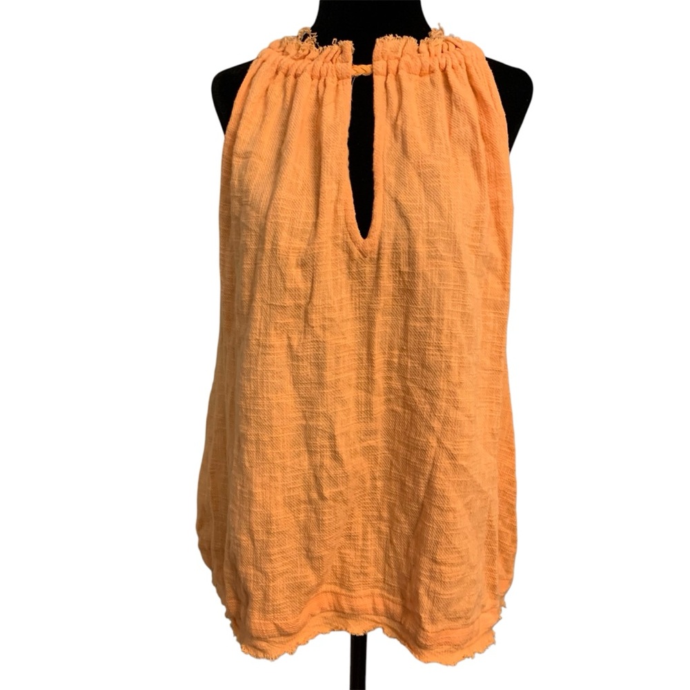 Free People Orange Sleeveless Top